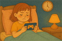 Дівчина за грою вночі.png